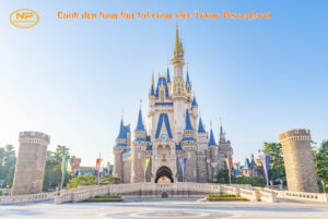Cảnh đẹp lộng lẫy tại công việc Tokyo Disneyland