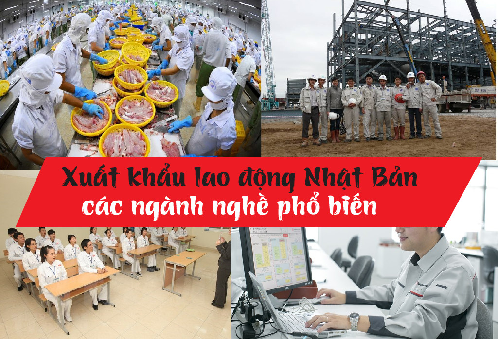 Xuất khẩu lao động Nhật Bản các ngành nghề phổ biến