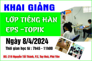 KHAI GIẢNG LỚP TIẾNG HÀN EPS-TOPIK TẠI PHÚ YÊN
